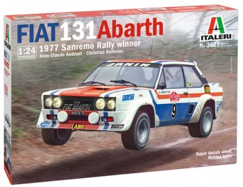 Italeri 3621 Fiat 131 Abarth '77 SanRemo Rally 1:24