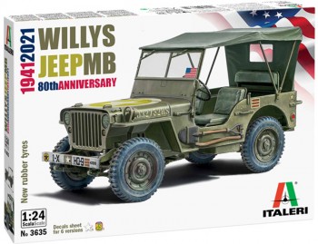 Italeri 3635 Willys Jeep MB "80th Anniversary" M1:24