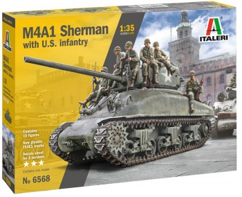Italeri 6568 M4A1 Sherman + U.S. Infantry 1:35