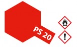 PS-20 Polycarbonat-Farbe Fluorescent Rot 100ml (1l=86€)