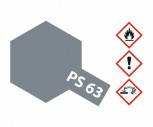 PS-63 Polycarbonat-Farbe Hell Gun Metall 100ml (1l=86€)
